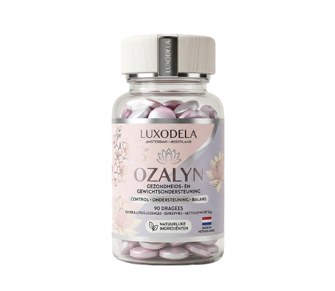 Verpakking van het voedingssupplement Ozalyn